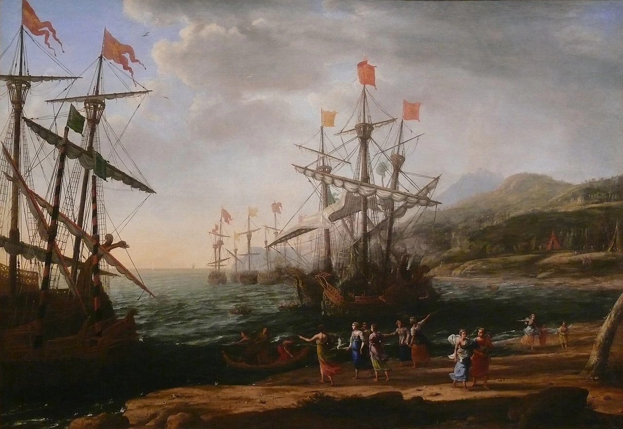Le donne troiane appiccano il fuoco alla flotta - Metropolitan Museum of Art, New York